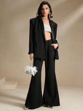 Anewsta Solid Color High Waisted Wide Leg Pants With Pockets
